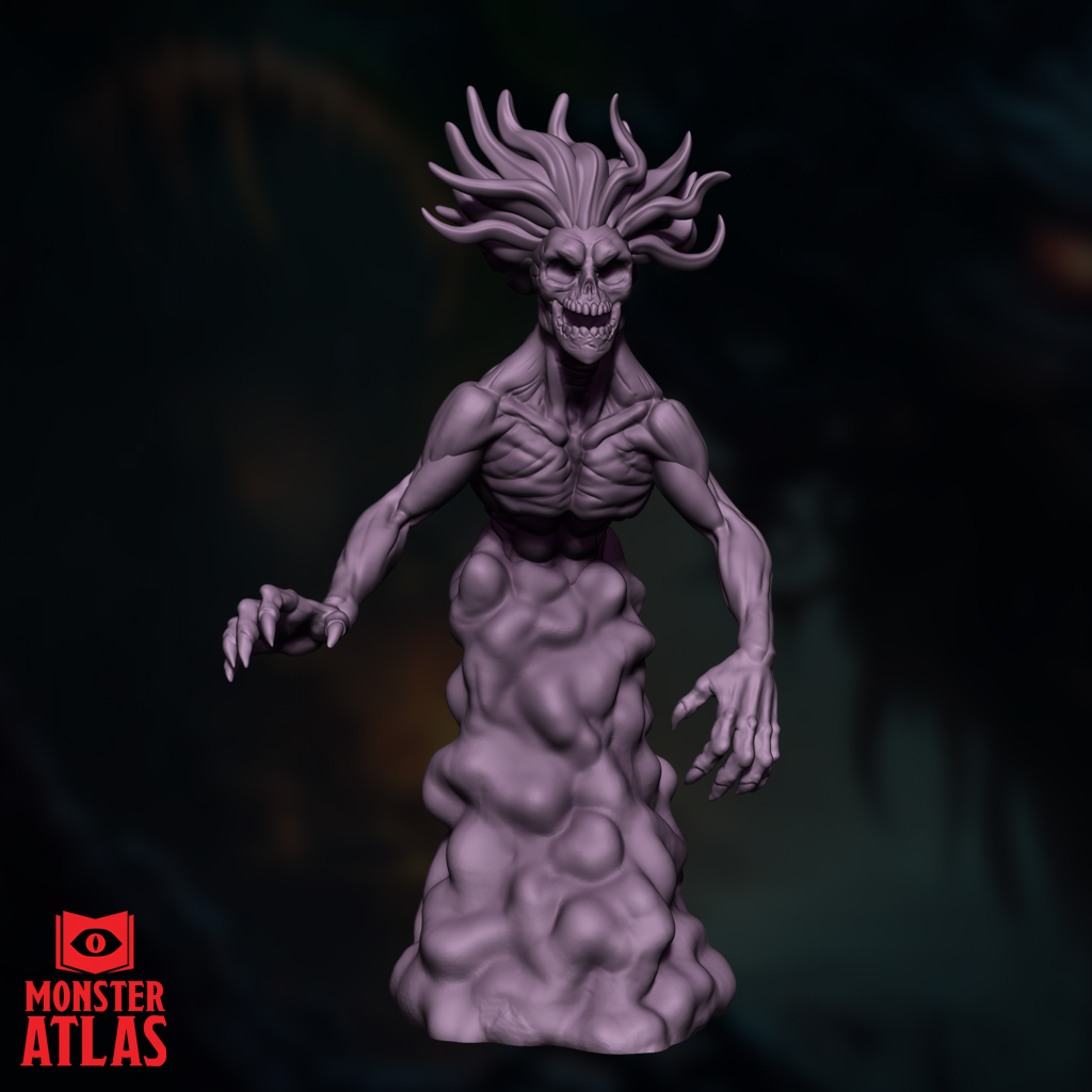 Specter | Wrathful Ghost | Incorporeal Undead | DnD 5e STL Miniature | 32mm Resin